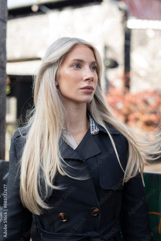 portrait of a wonderful young blond woman at autum in berlin portrait of a wonderful young blond woman at autum in berlin