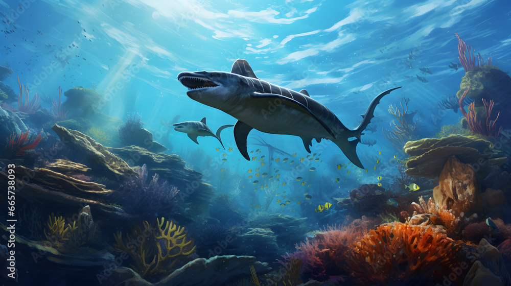 Beautiful jurassic illustration Beautiful jurassic illustration