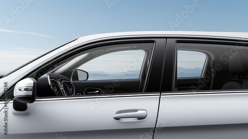 A vehicle window template is provided in the form of a car mockup.
