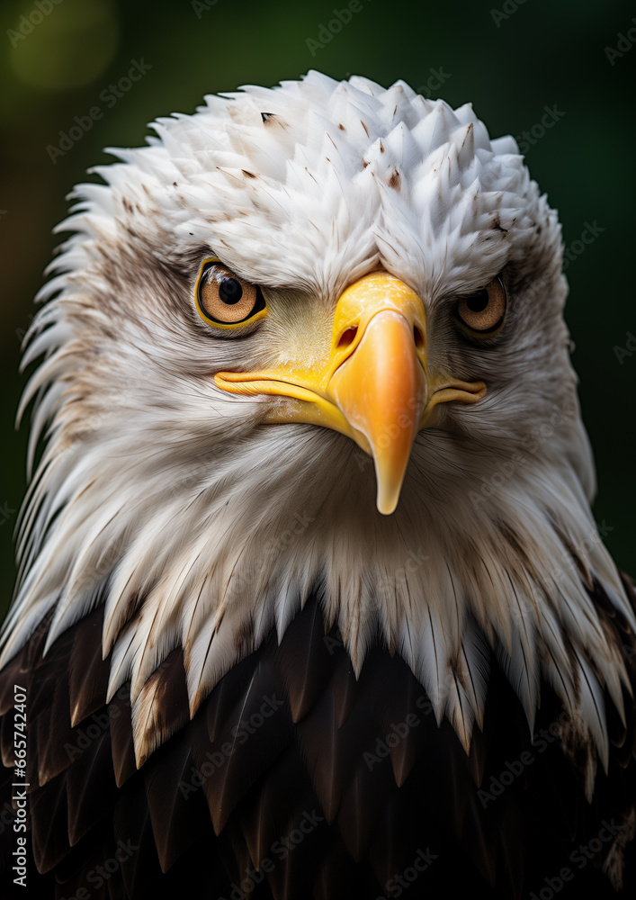 Portrait of a Bald Eagle-Close Up Portrait of a Bald Eagle-Close Up