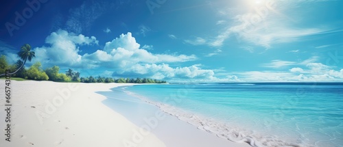 tropical beach. sea and beach. clean and beautiful white beach