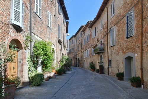 Fototapeta Naklejka Na Ścianę i Meble -  A medieval village in Perugia province.