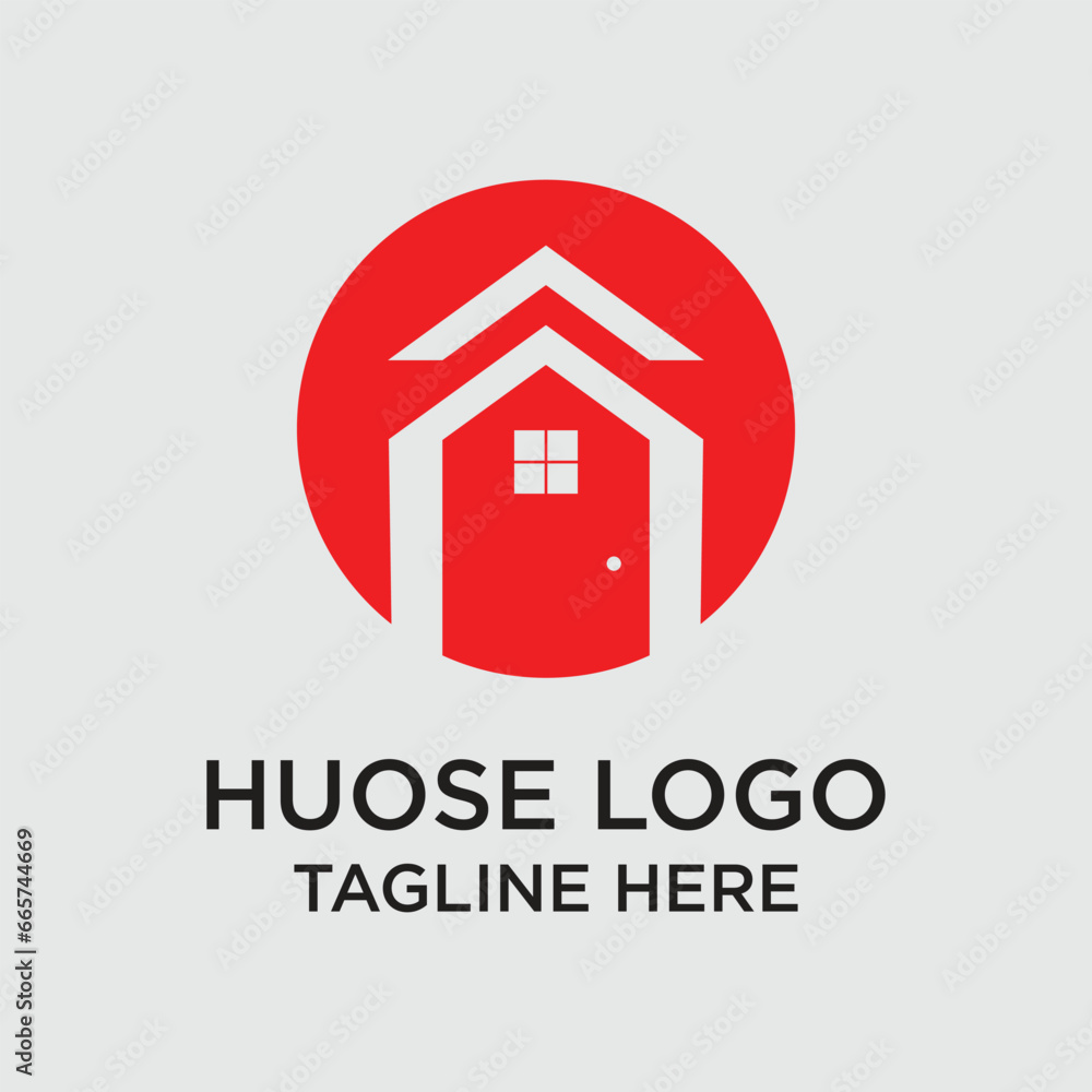 House logo design simple concept Premium Vector House logo design simple concept Premium Vector