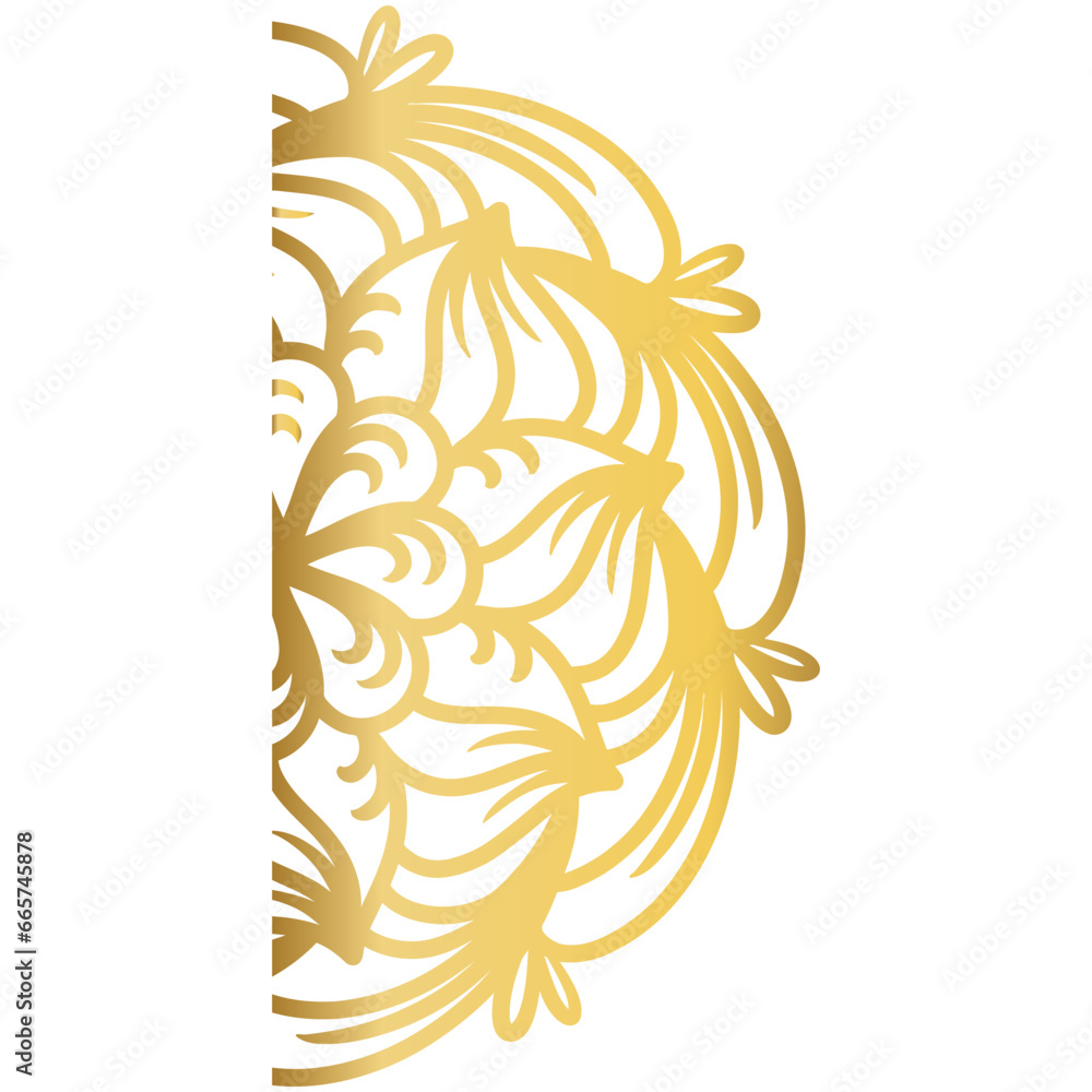 Obraz premium Mandala round ornament background with gradient