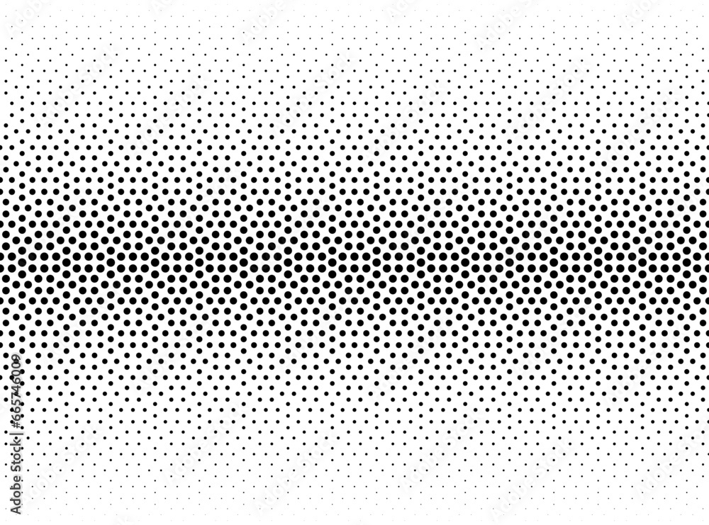 Diminishing circles . Geometric pattern on a white background. Seamless in one direction. Long fadeout Diminishing circles . Geometric pattern on a white background. Seamless in one direction. Long fadeout