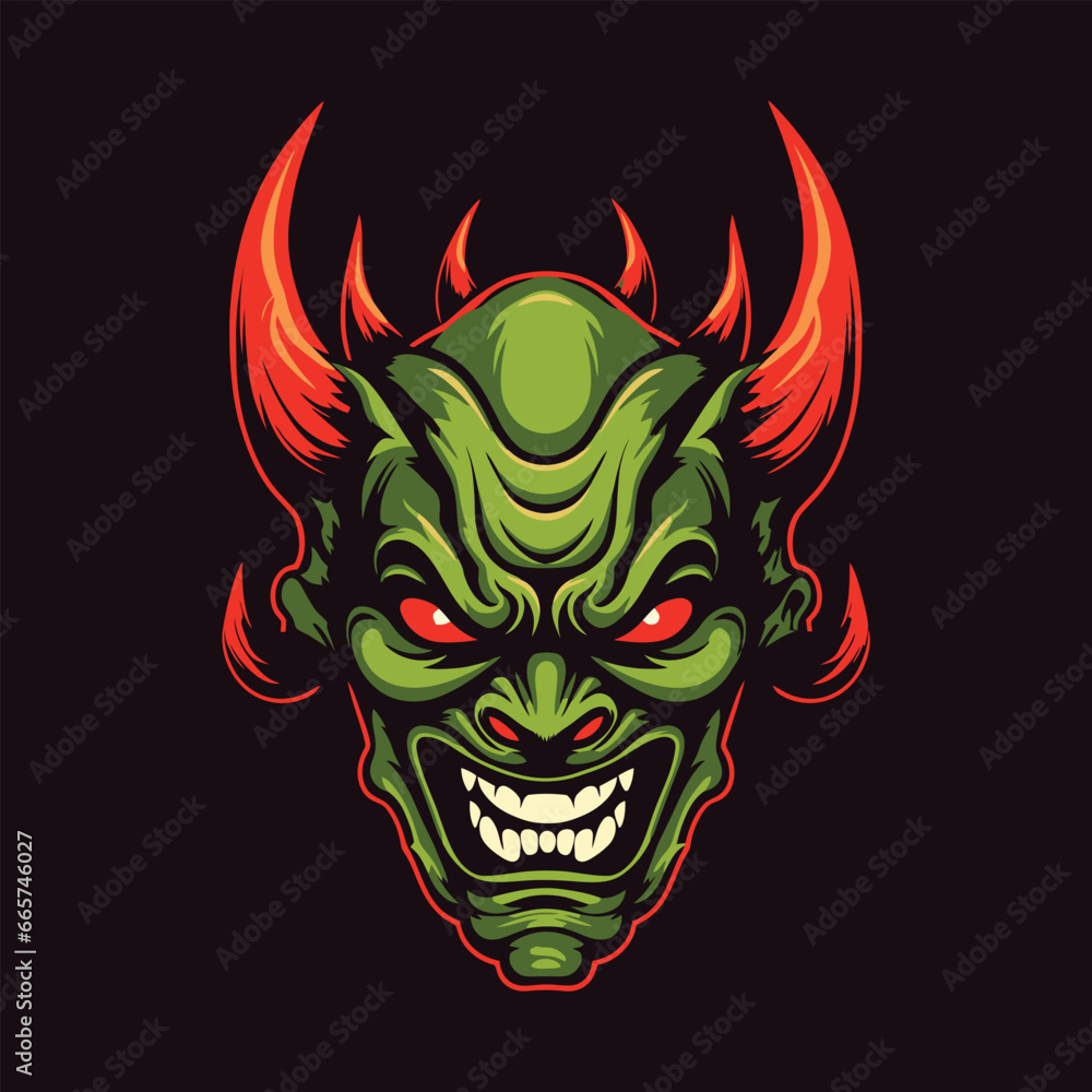 Demon Devil Mascot And Esport Logo Demon Devil Mascot And Esport Logo