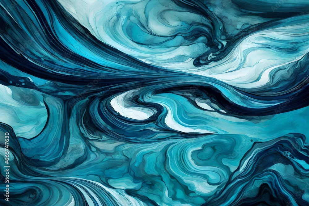 A whirlwind of metallic silver and deep violet paints in an abstract, cosmic collision in dark and deep b;ue color A whirlwind of metallic silver and deep violet paints in an abstract, cosmic collision in dark and deep b;ue color