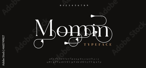 Modern Bold Font. Typography urban style alphabet fonts for fashion, sport, technology, digital, movie, logo design, vector illustration