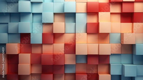 Abstract 3D geometric cubes background.