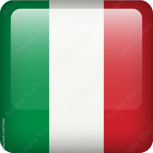 Free Download Italy flag button. Square emblem of Italy. Vector Italian flag, symbol. Colors and proportion correctly. - GFXLoad