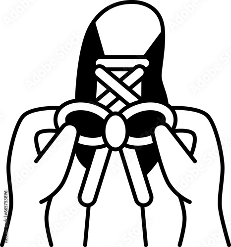 shoelaces  icon