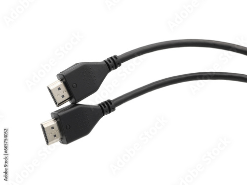 DMI cable connector on transparent background (PNG File)