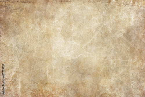 Vintage old paper texture. Abstract aged painting background for cover design, poster, flyer, cards, poster. Dirty old canvas. Painted backdrop. 
