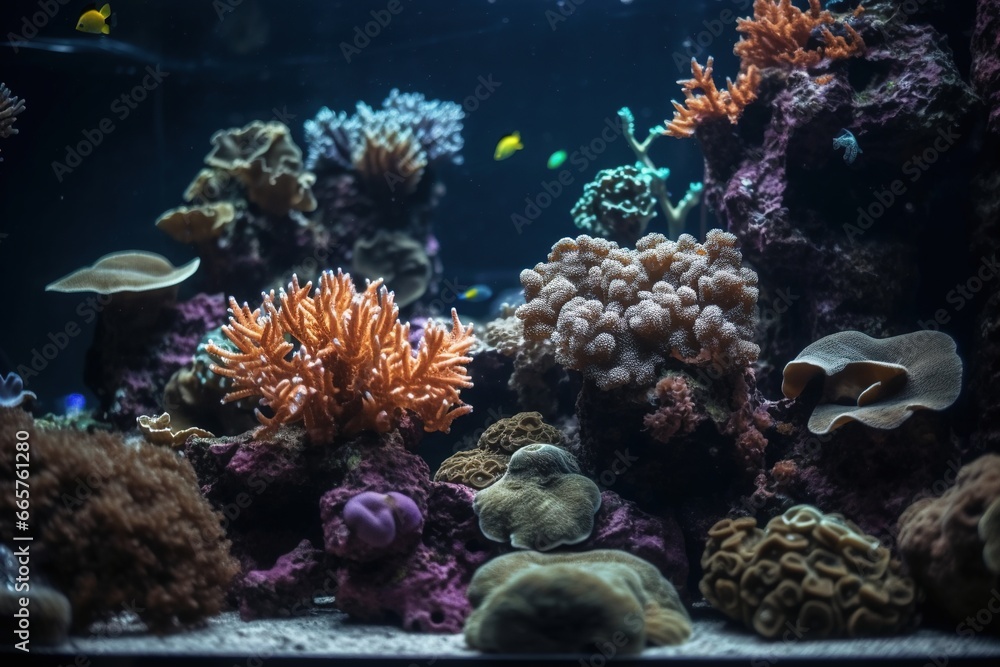 Fototapeta premium coral reef and fishes
