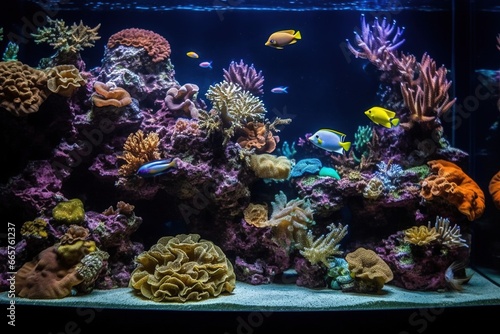 coral reef and fishes in the aquarium © Master-L