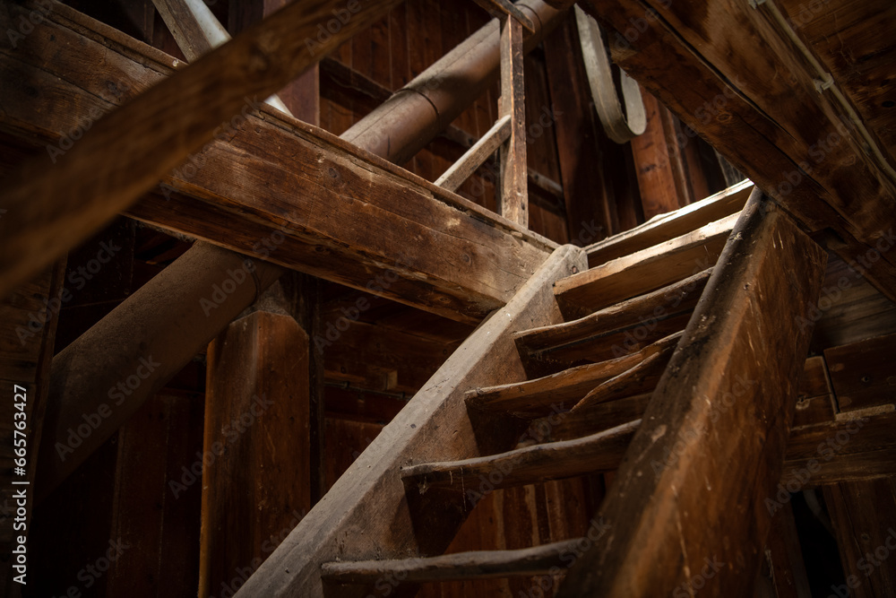 Old wooden attic Old wooden attic