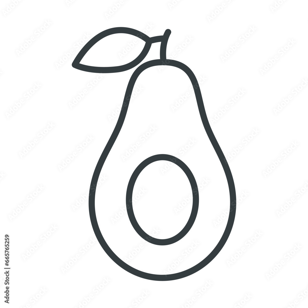 Avocado fruit icon sign and symbol on trendy design for design and print. Avocado fruit icon sign and symbol on trendy design for design and print.
