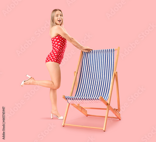 Beautiful young woman with ...