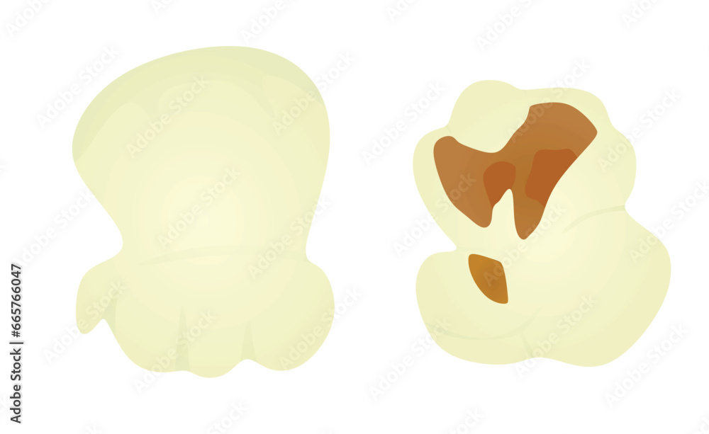 Crunchy isolated popcorn. vector illustration Crunchy isolated popcorn. vector illustration