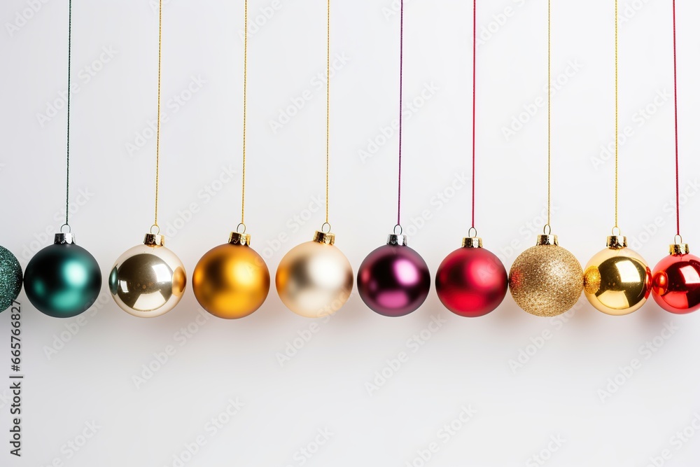 Christmas holiday balls isolated on white background Christmas holiday balls isolated on white background