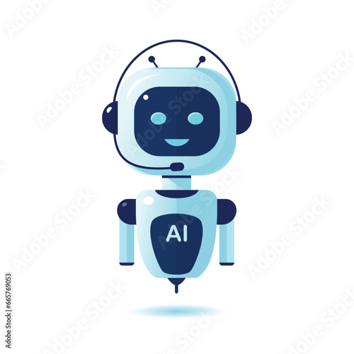 Illustration of robot vector graphic