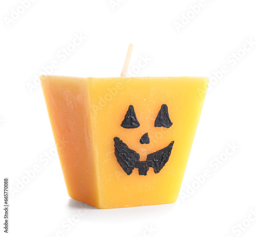 Wax candle for Halloween on...