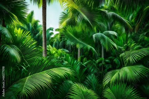 palm tree leaves