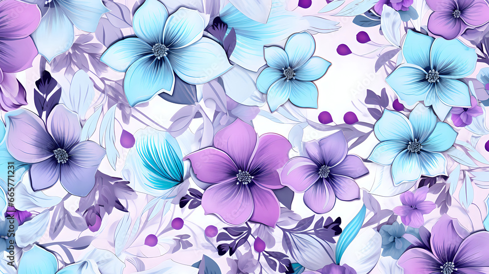 abstract floral background. Generative AI