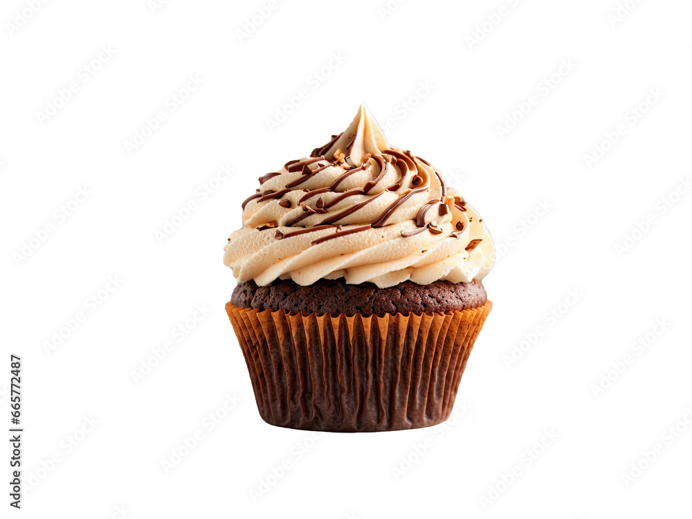 chocolate cupcake isolated on white chocolate cupcake isolated on white