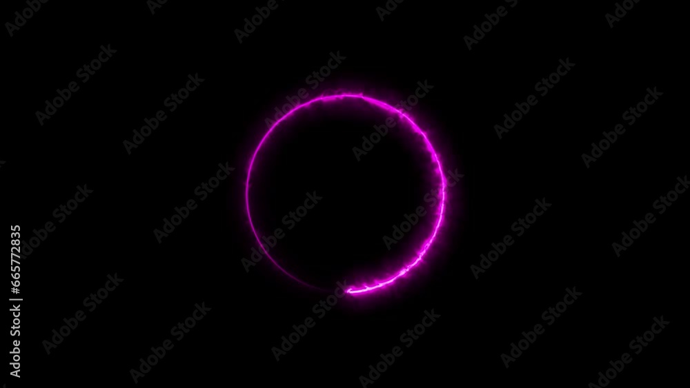Abstract beautiful neon circle loading bar animated background 4k video Abstract beautiful neon circle loading bar animated background 4k video