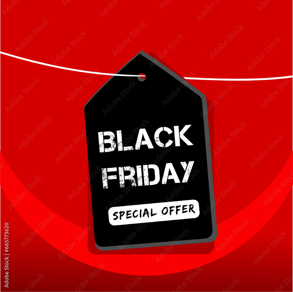 Black Friday sale vector template background