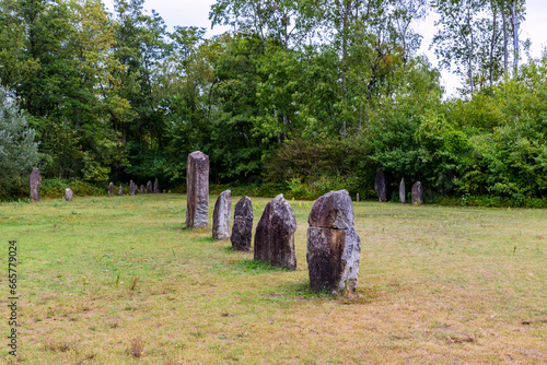 Les menhirs de Clendy à Yverdon-les-Bains en Suisse