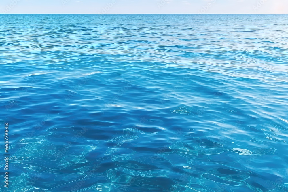 Serene, Blurry Blue Water Serves As Tranquil Backdrop Serene, Blurry Blue Water Serves As Tranquil Backdrop
