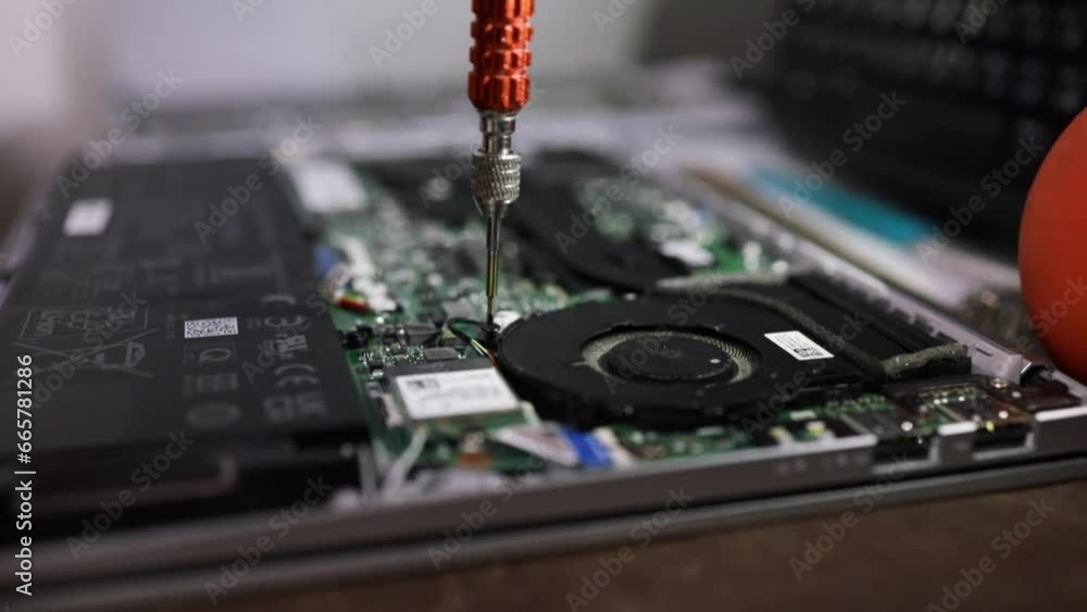 Engineer checks the operation of electronics. Circuit board electrical ... Circuit Diagram