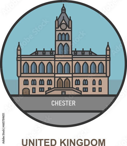 Chester. Cities and towns in United Kingdom