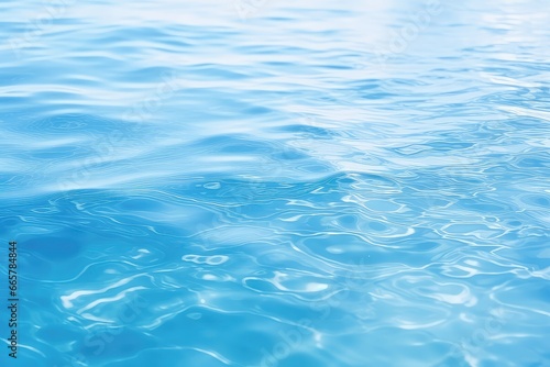 Aigenerated Image Of Softly Blurred Blue Water. Сoncept Soft Blur Photography, Serene Water Scenes, Dreamy Blue Waters, Tranquil Aquatic Images, Subtle Blurred Reflections