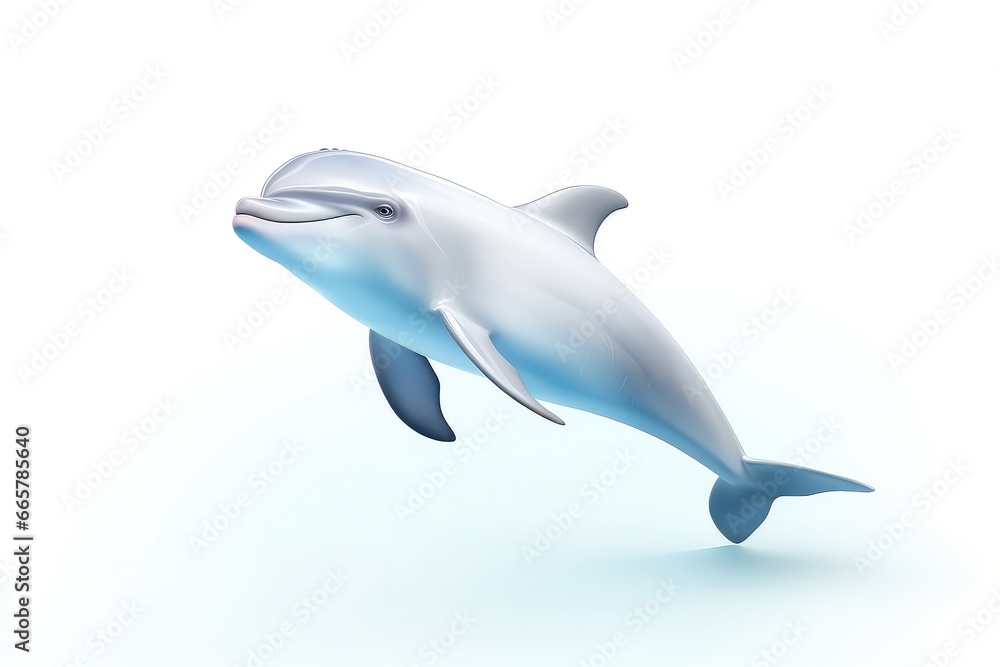 Obraz premium Adorable Dolphin Underwater