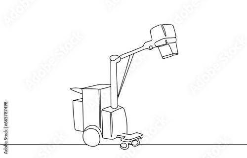 Mobile X-ray. One line