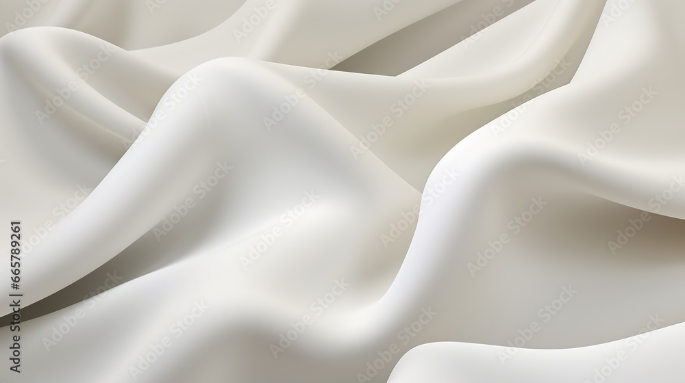 Obraz premium Smooth elegant silk with wavy folds in full screen. Abstract elegant background for design. Delicate and elegant cloth. Illustration for banner, poster, cover, brochure or presentation.