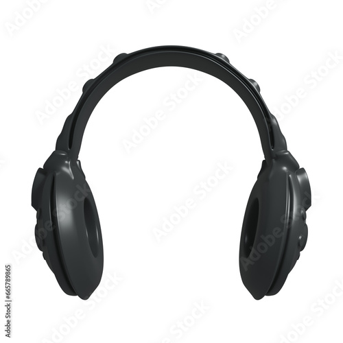 Headphones, 3d render