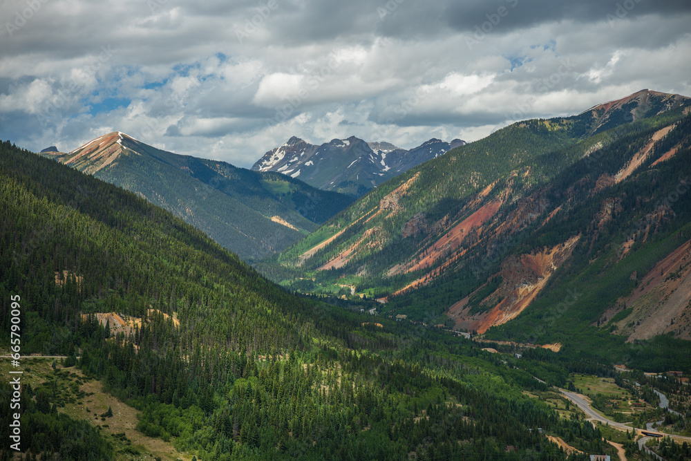 Mountain valley near Silverton Colorado