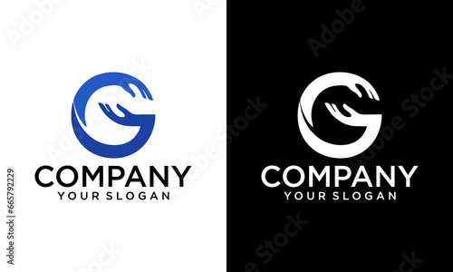 Modern elegant initial letter g logo vector concept for branding. Logo can be used for icon, brand, identity, symbol, elements, and initial