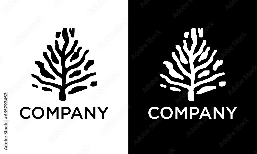 Abstract vibrant tree logo design, root vector - Tree of life logo design inspiration isolated on white background. Abstract vibrant tree logo design, root vector - Tree of life logo design inspiration isolated on white background.