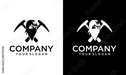 Creative Ninja Logo design illustration