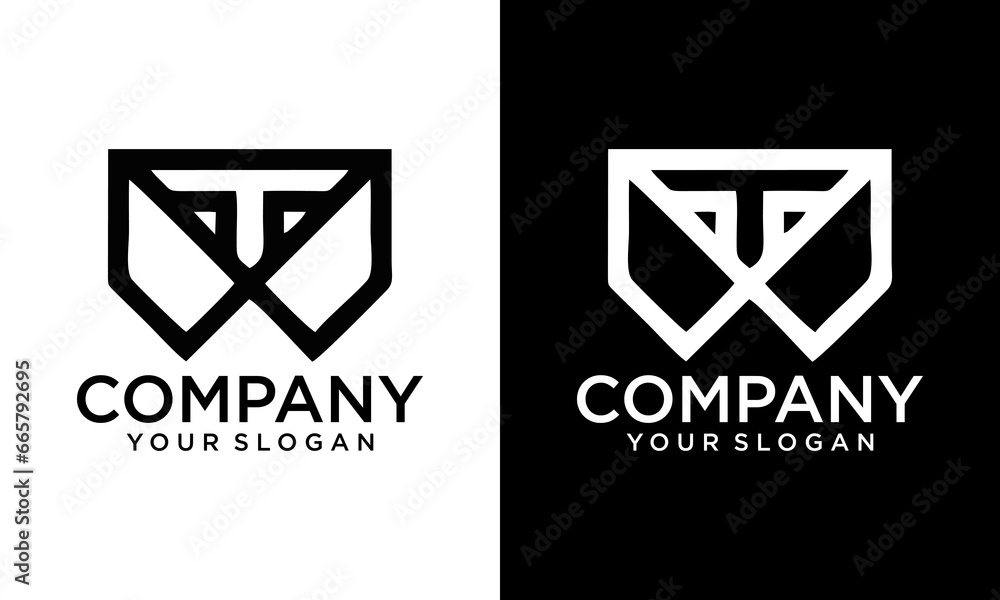 TW Letter Logo Template Illustration Design. TW Letter Logo Template Illustration Design.