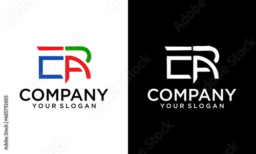 era lettering initial monogram logo design