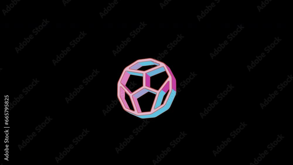Bright dice d12 icon is jumping merrily. Retro style. Alpha channel black. Looped from frame 120 to 240, Alpha BW at the end Bright dice d12 icon is jumping merrily. Retro style. Alpha channel black. Looped from frame 120 to 240, Alpha BW at the end