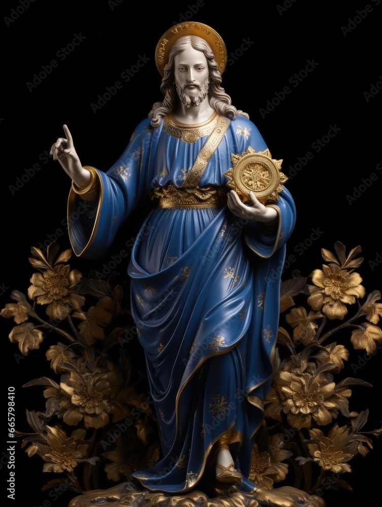 Icon of Jesus Christ, savior of man, messiah, son of god, religious concept, bible, holy spirit