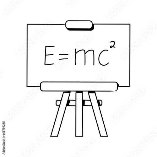 Theoretical Physics Formula Hand-drawn Icon