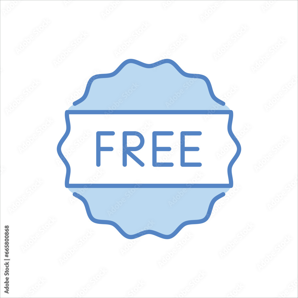 Free icon islolate white background vector stock illustration. Free icon islolate white background vector stock illustration.